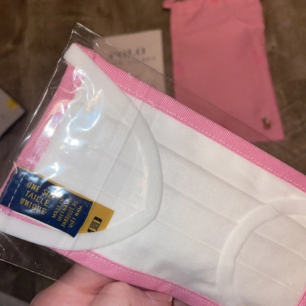 Pink POLO reusable child mask